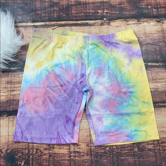 Pants - << Tye Dye Biker Shorts >>
